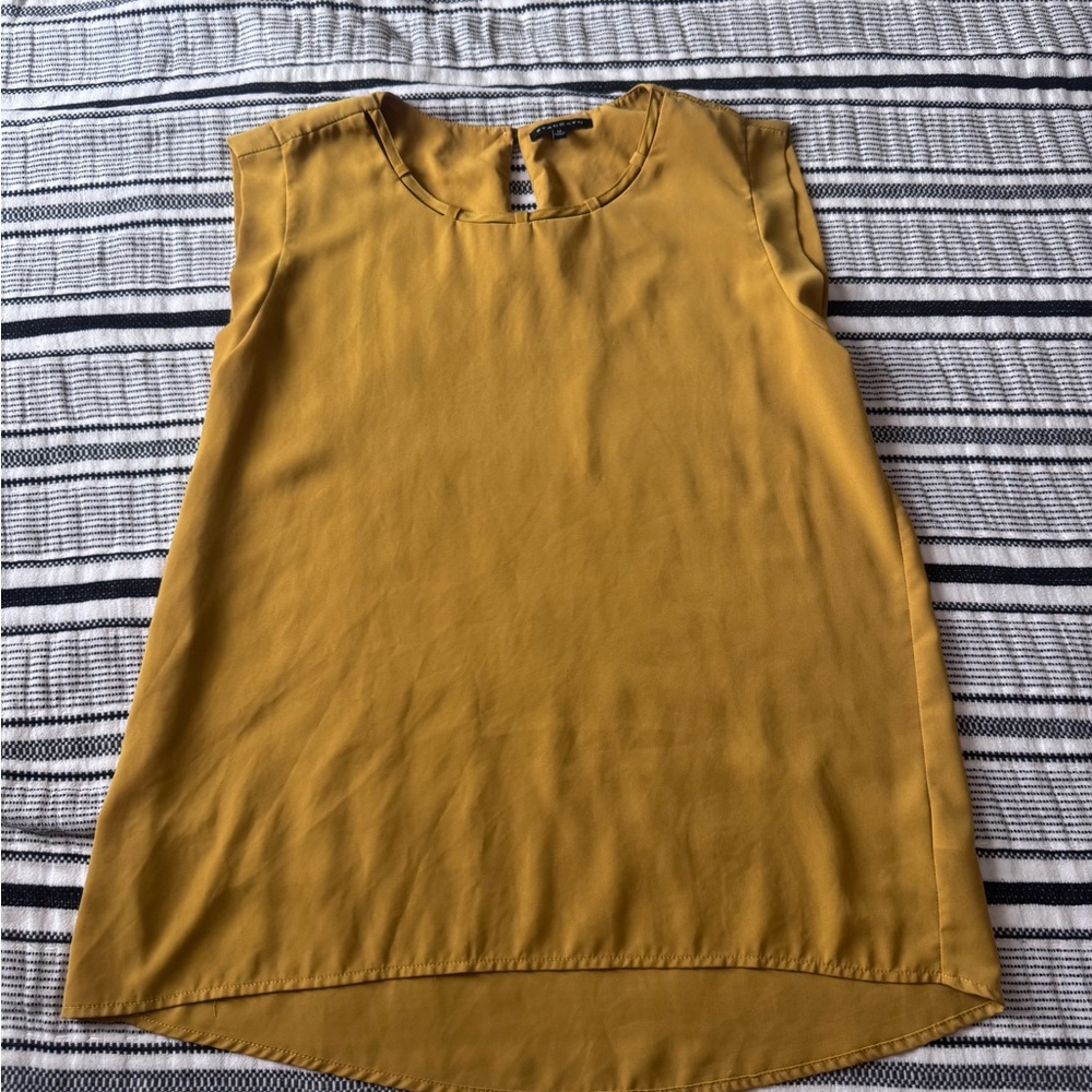 Staccato Mustard Sleeveless Blouse